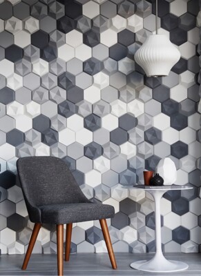 3D WALL  TILE Acoustic Panel Mosaic Wall Art Custom Backsplash Mix 60 colors DIY