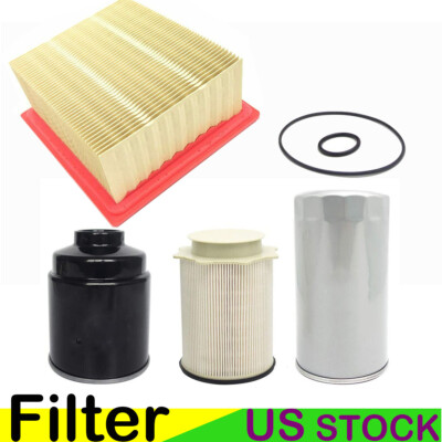 Oil Air Fuel Water Filter Kit For RAM 2500 3500 4500 5500 2013-2018 6.7L Diesel 