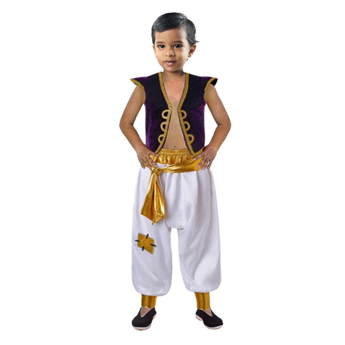 Arabian Boys Aladdin Costume Fancy Dress Prince Halloween Party Cosplay Outfits
