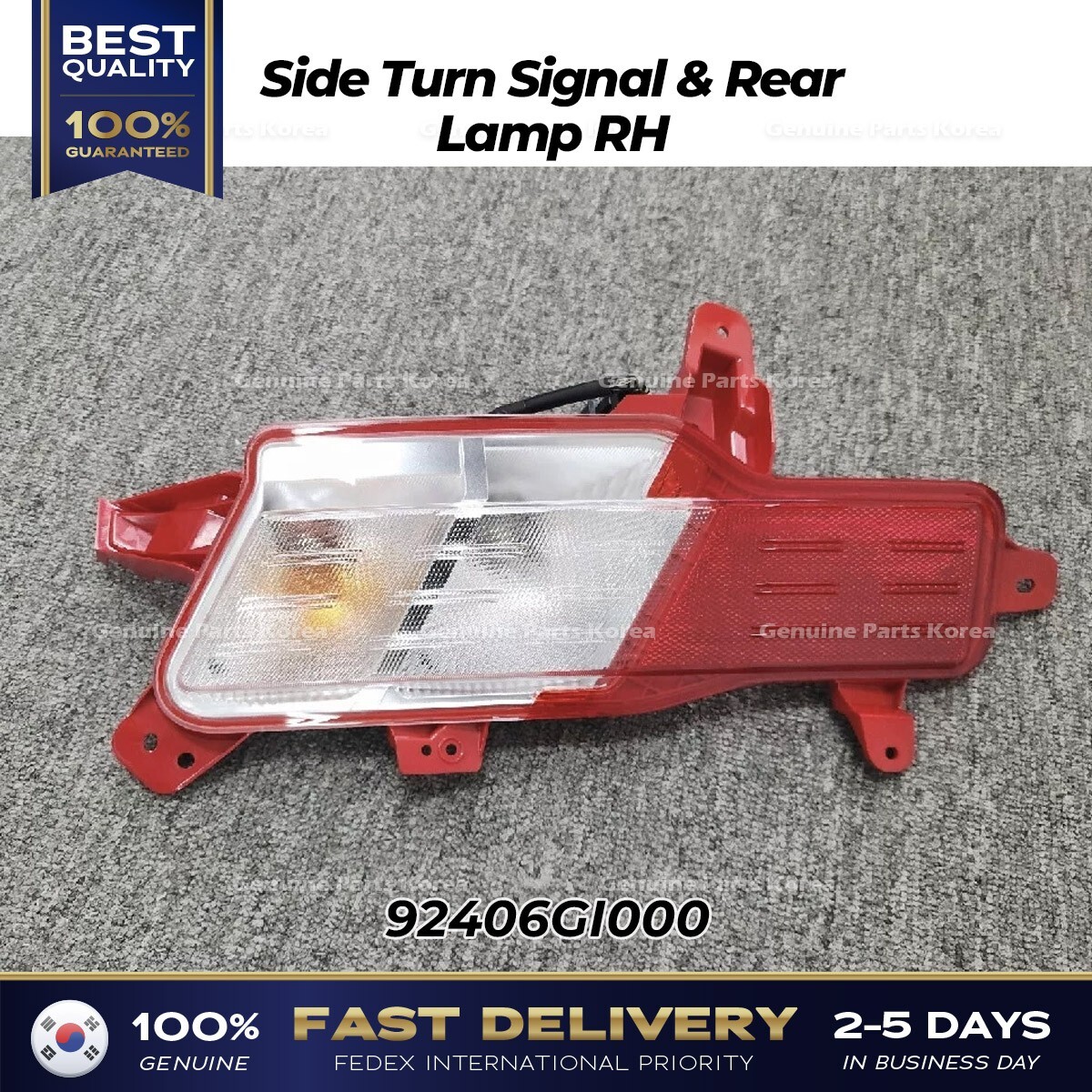 ⭐Genuine⭐ Side Turn Signal & Rear Lamp RH 92406GI000 for Hyundai