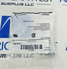 ALLEN BRADLEY 1490-N20 3/4"GROUNDING ADAPTER WIRE RANGE #14 #18 LOT OF 3