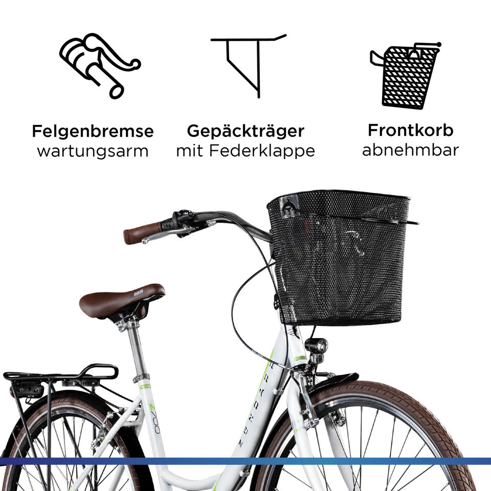 Damenfahrrad 700c Hollandrad Zündapp Z700 Damenrad Fahrrad 28 Zoll Stadtrad - Bild 4 von 4