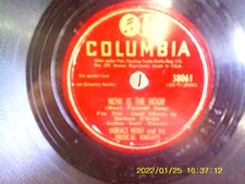 HORACE HEIDT 1941 COLUMBIA-38061  NOW IS THE HOUR PLAYED  VG++