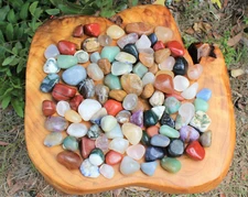 Assorted Mixed Tumbled Stones 3 lb Wholesale Bulk Lot MEDIUM Chakra Reiki Mix