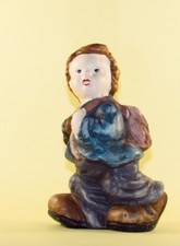 Keramikfigur "Der kleine Wandersmann" Keramik handbemalt