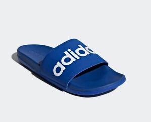 adidas slipper blue