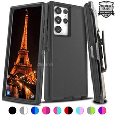 Samsung Galaxy S22 22 S22 Ultra Shockproof Tough Defender Holster Case Clip