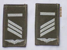 Distintivi Rango Bundeswehr: Caporale, Ua , Luftwaffe, Bianco / Oliva, Con
