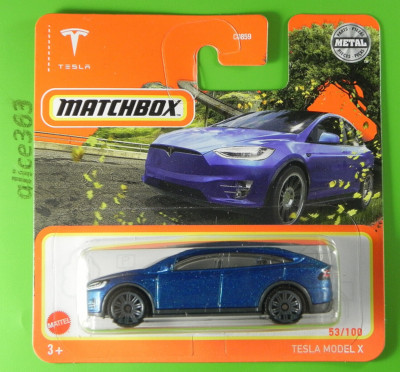 MATCHBOX 2022  -  Tesla Model X   -   53   -    neu in OVP