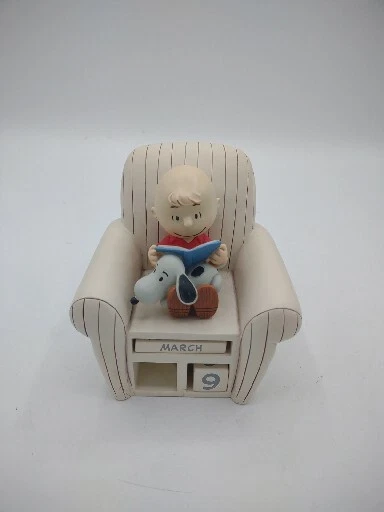 Snoopy Peanuts Charlie Brown Hallmark Perpetual Calendar Figurine Missing  Tiles | eBay