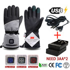 Winter Gloves 3M Cotton Heating Hand Warmer Electric Thermal Gloves Waterproof S