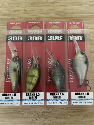 (4) Yo Zuri 3DB Crank 1.5 MR (F) 2 3/8  - 1/2 oz Floating Lures - NEW