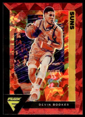 2020-21 Panini Flux Red Cracked Ice Devin Booker Phoenix Suns #140
