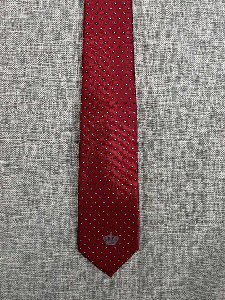 LGFG 领带男式领带时尚漂亮丝绸皇冠学院风 — 第 4/4 张图片