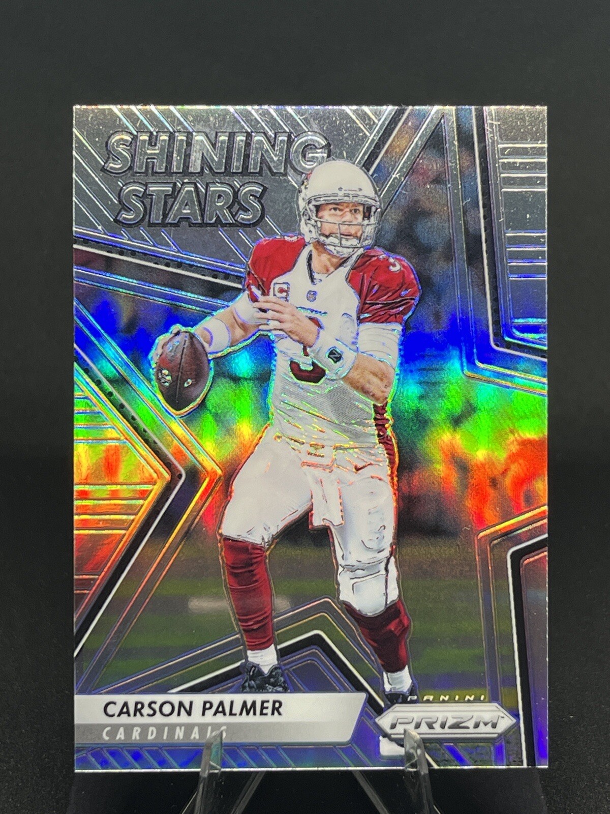 CARSON PALMER 2016 Panini Shining Stars SILVER PRIZM #29 Arizona Cardinals Card