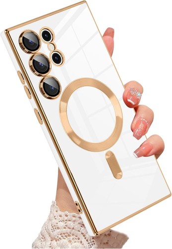 Lxuury Plating Magnatic Case for Samsung S25 S24 S23 S22 S21 Ultra Plus Cover - Bild 14 von 33