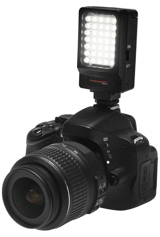 Kit de cámara/videocámara digital por diseño de precisión con luz de video LED Foto 2 de 4