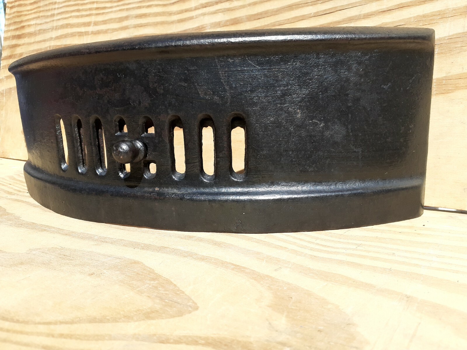 Vintage Black Fire Ash Pan Cover Dampener Rare 1930,s fire place grate