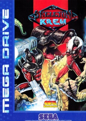 SEGA Mega Drive - Skeleton Krew mit OVP sehr guter Zustand