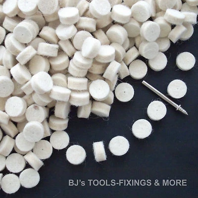 41 SM FELT POLISHING WHEELS KIT 40 + 1 MANDREL. ROTARY HOBBY TOOL INC. DREMEL