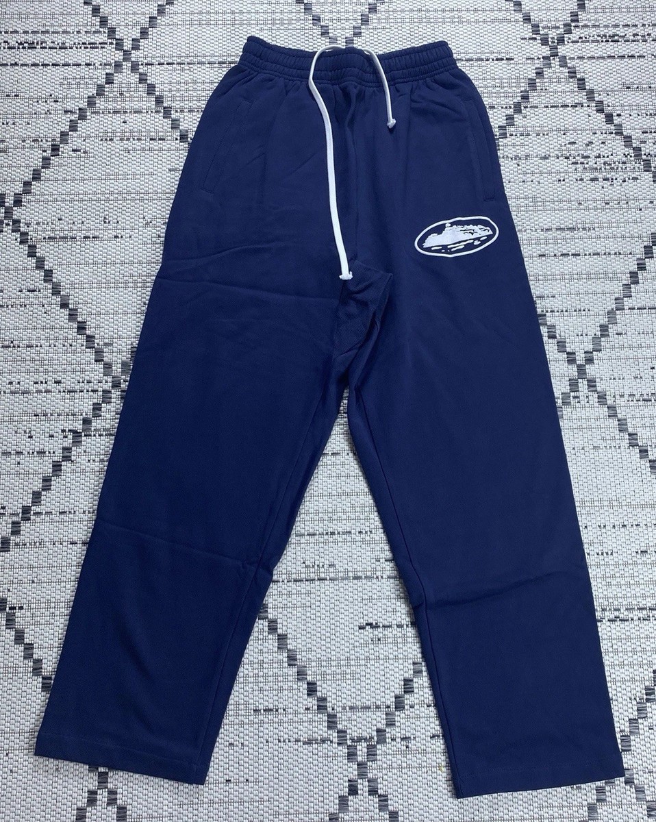 Corteiz Tracksuit Island Puff Blue Cotton Pockets Jogger Pant