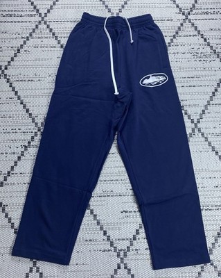 Corteiz Tracksuit Island Puff Blue Cotton Pockets Jogger Pant