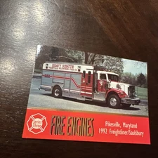 Jb98 Fama Fire Engines 1993 #204 Pikesville Maryland 1992 Freightliner