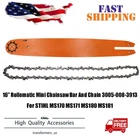 For STIHL MS170 MS171 16" Rollomatic Mini Chainsaw Bar And Chain 3005-008-3913