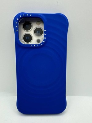Casetify iPhone 13 Pro Hülle Ripple Silikon Soft Touch Sicherer Griff Kobaltblau
