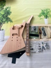 DIY Electric Guitar Kit Explorer solid peach blossom wood electric guitar