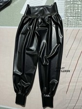 Latex Loose-fitting Trousers, Rubber Harem Pants, Casual Pants