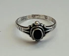 Vintage 925 Solid Sterling Silver Victorian Gothic Style Ring Great Condition