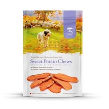 Natural Sweet Potato Chews Dog Treats Healthy Snacks for Dogs 9.3 oz Resealable
