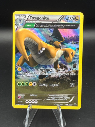 Pokemon 2015 Roaring Skies Dragonite Holo Rare #52/108 - MP