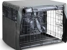 Dog Crate Cover XS 25 x 19 x 20 in Grey Fabric
