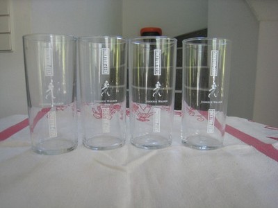 4 schöne Johnnie Walker Whiskyglas Glas Gläser Keep Walking