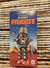 Mechanical Planet Robot Black Ha Ha Wind Up Toy Schylling with Box