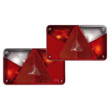 Aspöck Multipoint V Anhänger Rückleuchte L&R 6 Funktionen, 12V, 8-Pin Connector