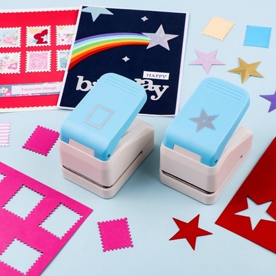 Briefmarken Prägestanzer für DIY Scrapbooking Journaling Papierbasteln
