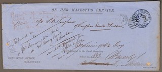 MayfairStamps Australia 1868 OHMS Melbourne Chief secretary Victoria Cover aaz_4