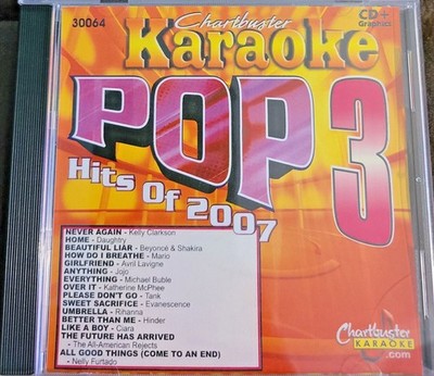 Chartbuster Karaoke CB30064 Pop CDG Clarkson Shakira Beyonce Ciara Buble Rihanna