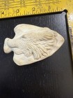 Bisque Porcelain Old Vintage Arrowhead Arrow Head Native American Wolf — photo 2