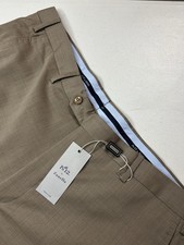 Zanella NWT Dress Pants Size 40 US Pn12 In Solid Beige Wool Blend New