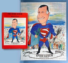 1970 Spiro Agnew as Superman Jigsaw Puzzle Friend of the Silent Majority w/Box