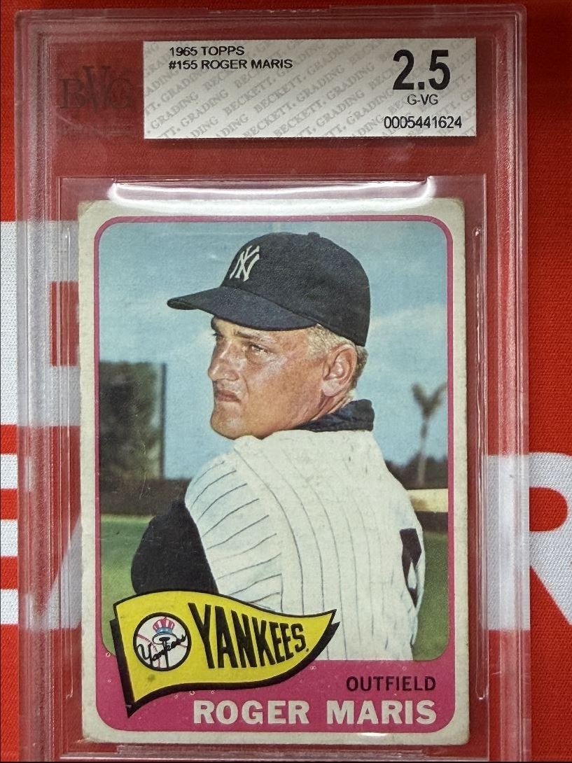 1965 Topps Roger Maris BGS 2.5 New York Yankees #155