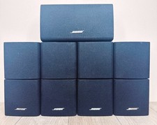 Set of 4 Bose Lifestyle Acoustimass Double Cube Speakers  Center SET BLACK