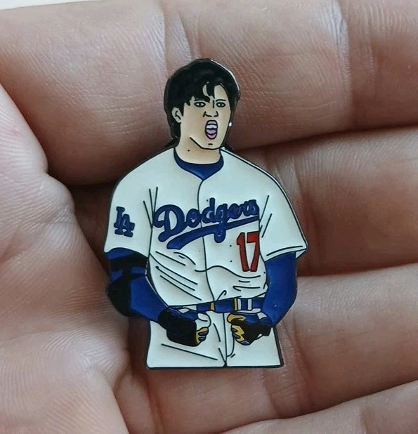 Shohei Ohtani LOS ANGELES DODGERS MLB Custom ENAMEL PIN L.A. Baseball #17 HR - Image 4 of 4