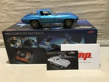 CORVETTE 1965 FASTBACK BLUE 1/18 GMP MASTERPIECE COLLECTION G1800702 read defect