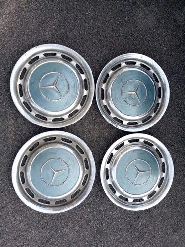 Vintage Set Of 4 Mercedes Benz Hubcaps 14" w107 w116 w123 w114