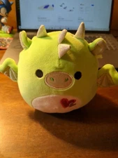  Dragon Squishmallow 4" Azizi - Valentines Day - used